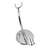 BUTIFULSIC Creative Bathroom Razor Stand with Nonslip Base Compact Silver Razor Holder for Mens Beard Care and Shaving Unique Decorative Storage Rack view 1