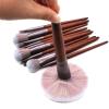11 Violet Branch Makeup Brush Coffee Set Wood Handle Anti Animal Hair Makeup Tool view 3