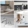 BESTYASH 2pcs Sturdy Aluminium Alloy Razor Stand for Bathroom Shaver Holder Compact Durable Base for Beard Brush Storage Space Saving Razor Storage Stand Practical Household Shaving view 3