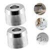 BESTYASH 2pcs Sturdy Aluminium Alloy Razor Stand for Bathroom Shaver Holder Compact Durable Base for Beard Brush Storage Space Saving Razor Storage Stand Practical Household Shaving view 4