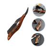 Garneck Classic Wooden Handle Manual Razor for Beard Trimming Multi Purpose Hair and Eyebrow Cutter Lightweight Durable Shaving Tool for Men Compact Design for Easy Carrying view 3