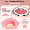 TIKESI Waxing Kit for Women and Men, Digital Wax Warmer with 14OZ 5 Bags Hard Wax Beads, at Home Wax kit for Full Body, Face, Eyebrows, Bikini, Legs, Brazilian & Sensitive Skin (Blush) view 3