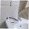 VALICLUD Silver Razor Stand for Men with Nonslip Base Stable Beard Care Holder and Decorative Shaving Razor Rack Creative Bathroom Organization and Tidy Washroom Storage view 2