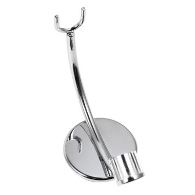 DECHOUS Mens Bathroom Razor Holder Stand Silver Practical Shaving Tool Organizer with Quick Dry Design Portable and Safe for Manual Shaving Creative Men