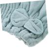 AUTSUPPL 2pcs Coral Fleece Hair Drying Caps Ultra Absorbent Soft Bath Towels with Bowknot Quick Dry Hair Wraps for Women to Reduce Breakage and Heat Damage for Home Gym Travel view 2