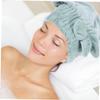 AUTSUPPL 2pcs Coral Fleece Hair Drying Caps Ultra Absorbent Soft Bath Towels with Bowknot Quick Dry Hair Wraps for Women to Reduce Breakage and Heat Damage for Home Gym Travel view 4