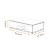 3 Piece Dustproof Vanity Organizer Set Transparent Desktop Makeup Drawer Organiser Stackable Multifunctional Space Saving for Bathroom Countertop view 3