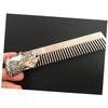 DECHOUS Vintage Stainless Steel Beard Comb for Men Static Rustproof Mini Mustache Pocket Comb Durable Fine and Wide Tooth Grooming Tool for Hair and Facial Hair Care view 3