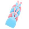 CALLARON 4pcs Cartoon Silicone Facial Cleansing Brush Ergonomic Rabbit Design Face Massager for Gentle Deep Cleaning Blackhead Removal Lightweight Portable Skincare Tool view 1
