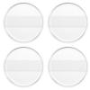 4Pcs Silicone Makeup Sponge, Clear Round Powder Puff Washable Makeup Applicator for Women Girls Non-Absorbent Cosmetic Beauty Sponge for Foundation, Concealer, Cream, Blush, Highlighter view 1