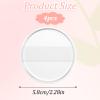 4Pcs Silicone Makeup Sponge, Clear Round Powder Puff Washable Makeup Applicator for Women Girls Non-Absorbent Cosmetic Beauty Sponge for Foundation, Concealer, Cream, Blush, Highlighter view 2