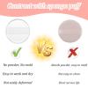4Pcs Silicone Makeup Sponge, Clear Round Powder Puff Washable Makeup Applicator for Women Girls Non-Absorbent Cosmetic Beauty Sponge for Foundation, Concealer, Cream, Blush, Highlighter view 4