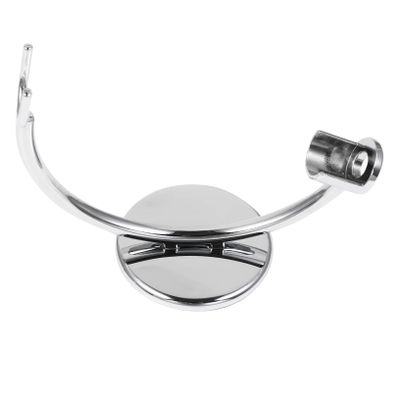 HOMOCONO Silver Razor Holder Stand for Mens Shaving Tools with Nonslip Base Practical Bathroom Organizer for Razor and Brush Smooth Design
