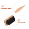 Didiseaon Men Bristle Beard Brush: Gentle Beard Care Soft Bristles Brush with Ergonomic Handle for Precise Grooming - Daily & Travel Use view 3