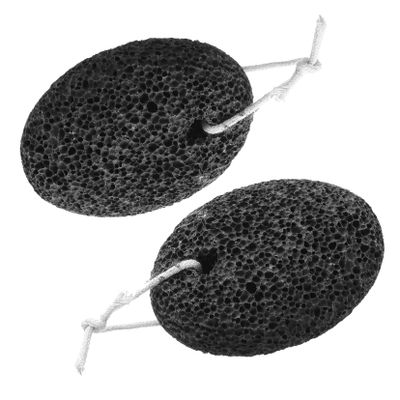 COSMEVIVI 2pcs Natural Pumice Stone Callus Remover Foot File for Hard Skin Exfoliation Home Pedicure Tool Softens Corns Heels and Elbows Easy to Use