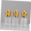 MUSISALY 6Pcs Glass Roller Perfume Bottles Leakproof Roll Essential Oil Containers Portable Octagonal Empty Liquid Bottles for Travel and Aromatherapy view 3