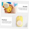 COSMEVIVI 2pcs Dual Sided Silicone Facial Cleansing Brush for Daily Use Portable Lightweight Face Washing Tool with Soft Massage Surface Gentle Exfoliator for Sensitive Skin in Lemon Yellow view 3