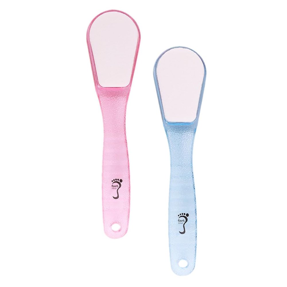 Beatifufu 2Pcs Double Sided Callus Remover Foot Stones Durable Dead Skin Remover Pedicure Files for Hard Skin Exfoliation and Foot Care Random Color