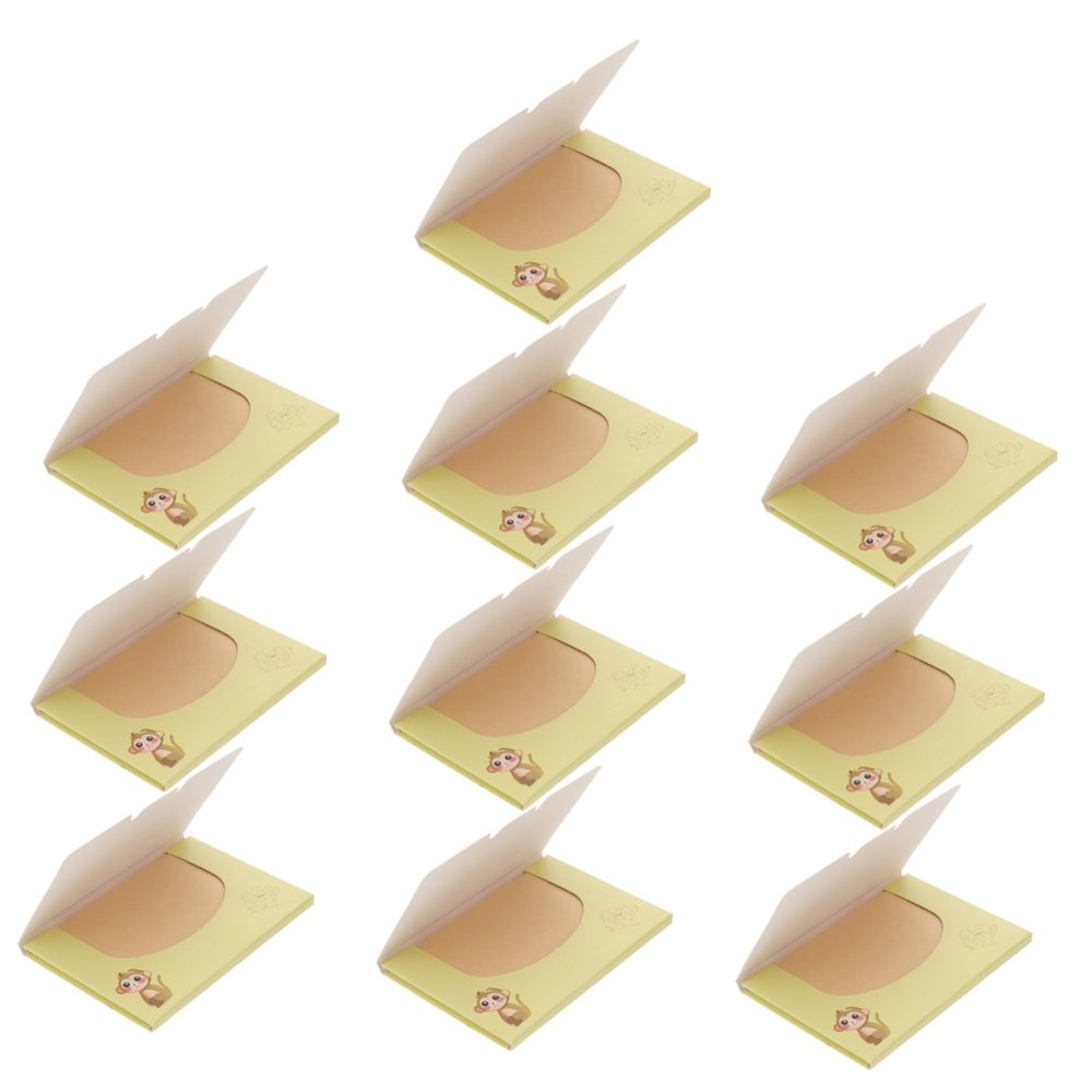 Healvian 10 Boxes Portable Oil Blotting Paper for Face Control Blotting for Oily Skin for Home Office Outdoor Use Total