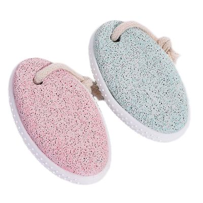 TINEASUR 2Pcs Foot Pumice Stone Scrubber for Callus Removal Ergonomic Oval Shaped Lightweight Foot File for Dead Skin and Heel Care Portable for Men and Women