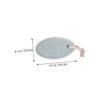 TINEASUR 2Pcs Foot Pumice Stone Scrubber for Callus Removal Ergonomic Oval Shaped Lightweight Foot File for Dead Skin and Heel Care Portable for Men and Women view 2