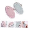 TINEASUR 2Pcs Foot Pumice Stone Scrubber for Callus Removal Ergonomic Oval Shaped Lightweight Foot File for Dead Skin and Heel Care Portable for Men and Women view 3
