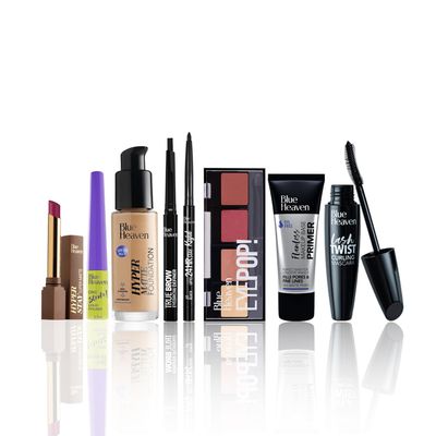 Festive Makeup Kit Set | Pack of 8 Make up Essentials | Complete Kit Set for women | Ideal for Festive Looks, Gifting & Bridal | Medium Tone Combo | Pack of 8