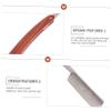 WRITWAA Wood Handle Manual Shaving Razor Foldable Straight Barber Razor for Men Durable Lightweight Beard and Sideburns Grooming Tool for Barber Shops and Hair Salons Random Style view 3