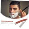 WRITWAA Wood Handle Manual Shaving Razor Foldable Straight Barber Razor for Men Durable Lightweight Beard and Sideburns Grooming Tool for Barber Shops and Hair Salons Random Style view 4