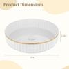 360 Rotating Makeup Organizer, White 10-Inch Cosmetic Holder, Plastic Makeup Storage Tray For Bathroom, Kitchen, Living Room view 4