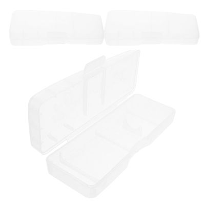 Didiseaon 3PCS Manual Razor Case: Transparent Hair Shaving Storage Box Organizer Travel Shaver Protective Holder for Barber Hair Removal Tools