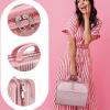 14 Inch Hard Shell Makeup Case, Portable Mini Makeup Suitcase for Hand Luggage with Elastic Band, Pressure-proof Makeup Carrying Case, Lightweight Small Hard Shell Cosmetic Travel Case (Champagne) view 3