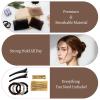 70 * 5"Updo Hair Hair Bumps, Volume Insert Kit Accessories with 20 Bobby Pins, 20 U-Shape Pins, 2 Duckbill Clips, 3 Hair Ties Ponytail Volumizer For Bun, Wedding, Party (Blonde) view 4
