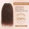 Afro Kinky Curly Clip Ins Human Hair 4C Hair Clip in Extensions Real Natural Human Hair for Black Women 8 pecs with 20 Clips 120g Dark Brown Color 14 Inch view 2
