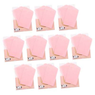 COOLHIYA 10 Boxes Facial Oil Blotting Paper Portable Ultra Thin Oil Absorbing for Oily and Combination Skin Control Makeup Friendly for Face