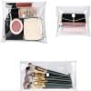 3Pcs Transparent Mini PVC Makeup Bag Small Clear Plastic Cosmetic Organizer Bag Pouch with Snap Closure for Vacation Travel, Bathroom Organizing Tools and Accessories view 1