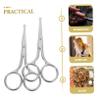 TOYZFRIENDY 2Pcs Stainless Steel Nose and Eyebrow Trimming Scissors Safe Multi Function Grooming Tool for Men and Women Portable Trimmers for Nose Eyebrows and Beard Maintenance view 4