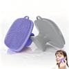 2 Pack Face Scrubber,Silicone Facial Cleansing Brush for Men & Women,Reusable Gentle Facial Waterproof Cleansing Skin Brush Exfoliating Scrubber for Sensitive Skin (Gray+Purple) view 1