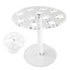 Acrylic Scissor Holder | 11-Hole Scissor Holder Barber Organizer | Acrylic Stand Storage Organizer Desk Accessories | Compact | Adaptable | 8 X 13.6 X 15 Cm | For Makeup Brush Combs view 1