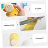 LIFKOME 2pcs Silicone Facial Cleansing Brush with Skid Handle for Gentle Exfoliation and Deep Pore Cleaning Portable Double Sided Face Wash Brush in Lemon Yellow and Sky Blue Suitable for view 2