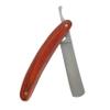 SAFIGLE Wood Handle Foldable Straight Barber Razor Manual Shaving Tool for Men Durable Lightweight Design for Beard Sideburns and Hair Salon Use Random Style view 1