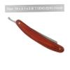 SAFIGLE Wood Handle Foldable Straight Barber Razor Manual Shaving Tool for Men Durable Lightweight Design for Beard Sideburns and Hair Salon Use Random Style view 2