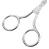 PHENOFICE 2Pcs Stainless Steel Nose Hair and Eyebrow Trimming Scissors Safe Precision Facial Hair Cutting Tools for Women Portable Multi Function Grooming Kit for Daily Use view 3