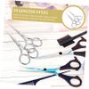 PHENOFICE 2Pcs Stainless Steel Nose Hair and Eyebrow Trimming Scissors Safe Precision Facial Hair Cutting Tools for Women Portable Multi Function Grooming Kit for Daily Use view 4