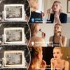 Vanity Mirror with Lights, 16"12" LED Makeup Mirror, HD Professional Mirror, 10X Magnification, Smart Touch with 3-Color Lighting, Dimmable, 360 Rotation, Lighted Up for Makeup Desk, Bedroom (White) view 4