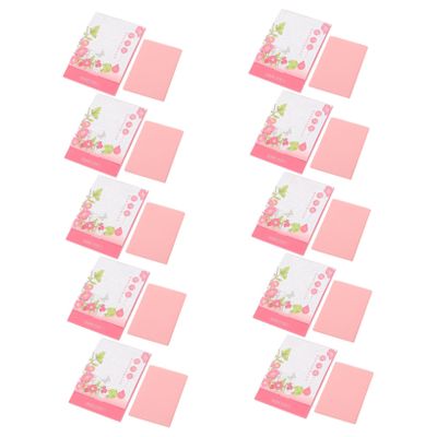 FOYTOKI 10 Boxes Facial Oil Blotting Paper for Oily Skin Portable Absorbing for Face Lightweight Compact Facial Papers Suitable for Men and Women