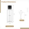 100 Pack 60Ml Travel Bottles With Flip Caps, Clear Plastic Squeeze Containers, Refillable Leak-Proof Cosmetic Bottles For Liquids Like Shampoo & Lotion view 4