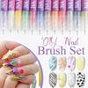 12 Colors Nail Art Pens Set, Nail Art Markers for Gel Markers DIY 3D Polish Pens Acrylic Paint Professional Brush Set Polish Drawing(1set) view 2