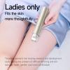 Dual Head Shaver for Smooth Facial Hair Removal Easy Cleaning, Bikini Shaver for Legs Body Hair Wet and Dry Use (LBrown) view 3