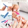 200Pack Nail Files Kit Mini Nail Files Double Sided Nail Buffer Orange Nature Wood Nail Care Sticks Cuticle Manicure and Pedicure Stick for Fingernail Cleaning Cuticle Stick view 3